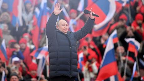 Az egekben Putyin népszerűsége